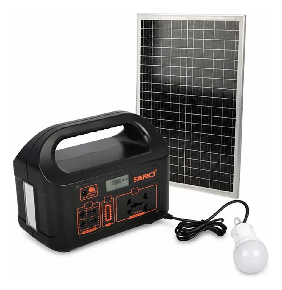 Estación de Energía Portátil 150W Recargable con Panel Solar 30W